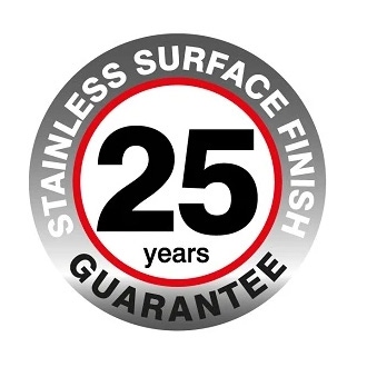 25-Year Mechanical and Surface Finish Guarantee
