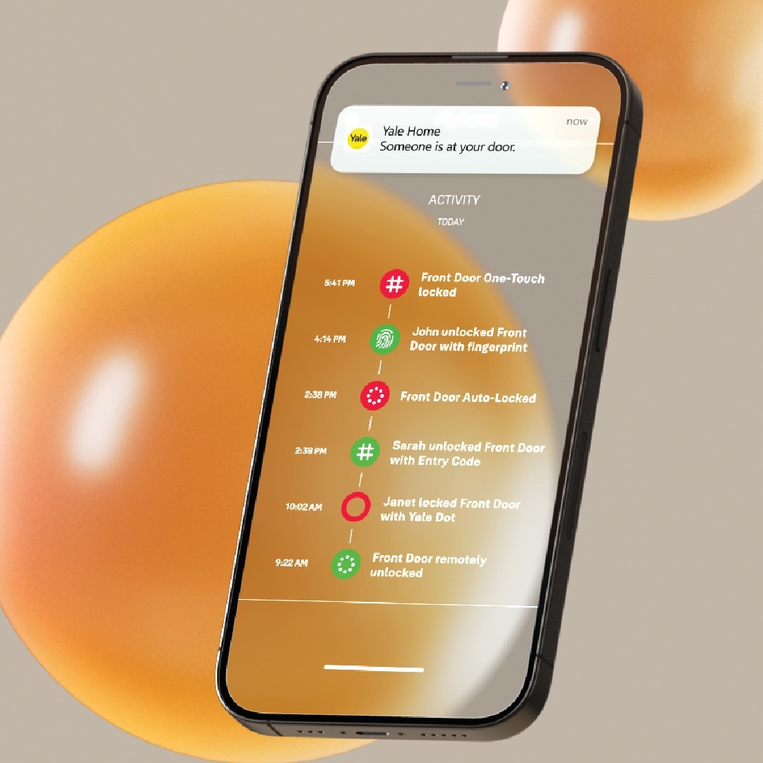 Always stay informed with the Yale Home app