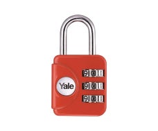 Yale Combination Padlock in Red